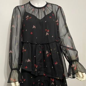 Who What Wear Floral Midi Dress